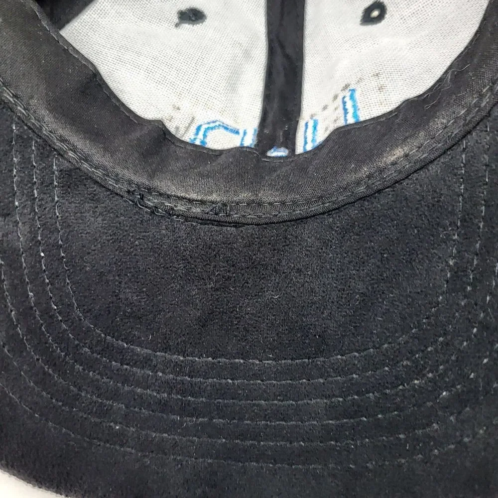 Harley Davidson Hat Womens One Size Black Blue Adjustable Drawstring‎ Bling Cap